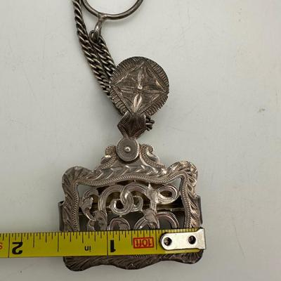 Antique Victorian Sterling Silver T.HAUSMANN & SONS Suspender Clip/Buckle