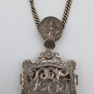 Antique Victorian Sterling Silver T.HAUSMANN & SONS Suspender Clip/Buckle