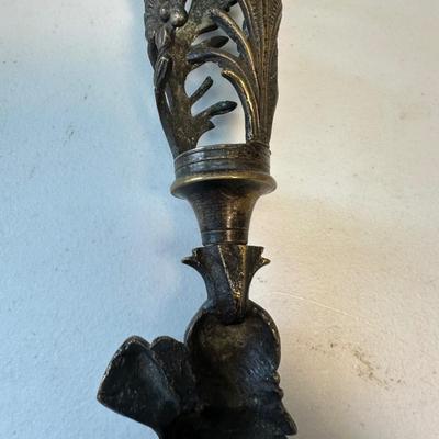 Early Ornate Candle Holders. (See Description)