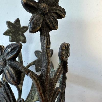 Early Ornate Candle Holders. (See Description)
