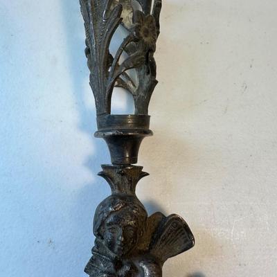 Early Ornate Candle Holders. (See Description)