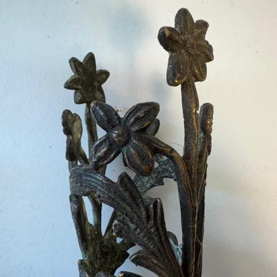 Early Ornate Candle Holders. (See Description)