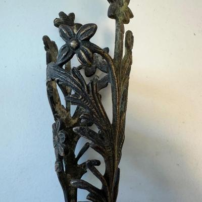 Early Ornate Candle Holders. (See Description)
