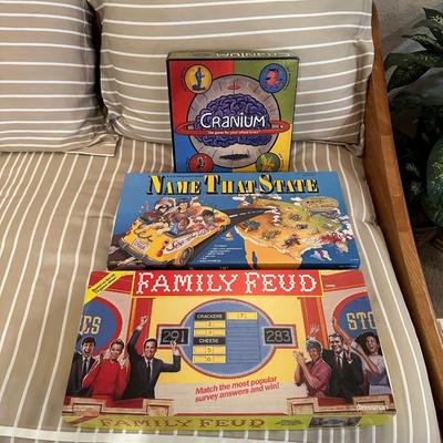 CRANIUM, NAME THAT STATE & FAMILY FEUD GAMES