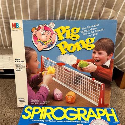 PIG PONG, SPIROGRAPH & OPERATION GAMES