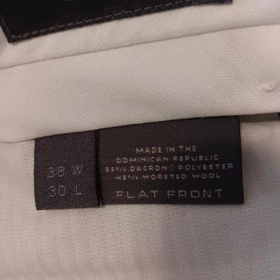 3 PAIRS OF MEN'S DRESS PANTS (38) AND LL BEAN TAN DENIM PANTS (36 30)