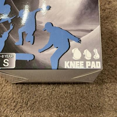 BASKETBALL, PLASTIC HOCKEY STICK AND KNEE PADS