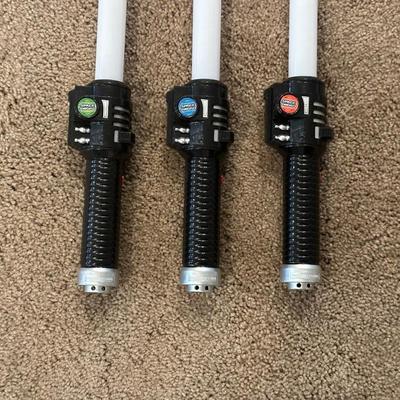 3 WORKING LIGHT SABERS