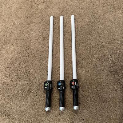 3 WORKING LIGHT SABERS