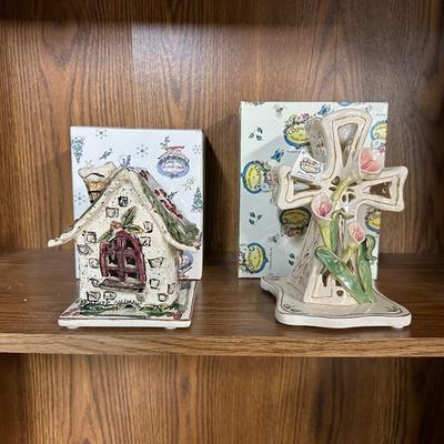 CLAYWORKS CANDLE HOLDERS