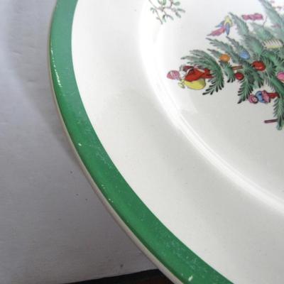 3 Spode Christmas Tree Dinner Plates