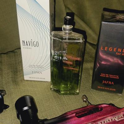 PAINTBALL GUN, COLOGNE, SUNGLASSES AND CAP