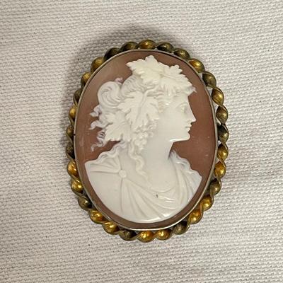 Cameos & Petit Point Brooch (BBC-SS)