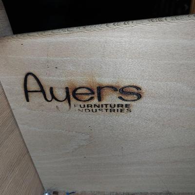 AYERS WOODEN EIGHT DRAWER DRESSER WITH MIRROR