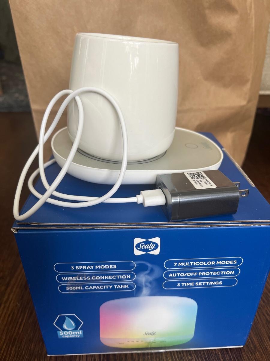 Sealy Hot Plate, Coffee Cup, and Bluetooth Speaker Diffuser