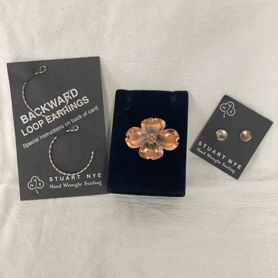 Local Art-Stuart Nye Hand Wrought Sterling Jewelry (BBC-SS)