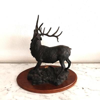 NUMBERED BRONZE ELK FIGURINE BY "NATIONAL TURKEY FEDERATION"
