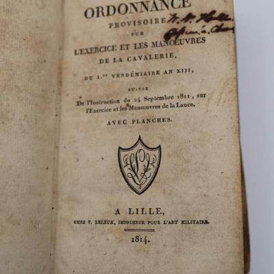 Provisional Ordinance for the Cavalry, 1814