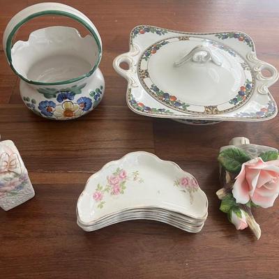 Vintage Floral Ceramics lot
