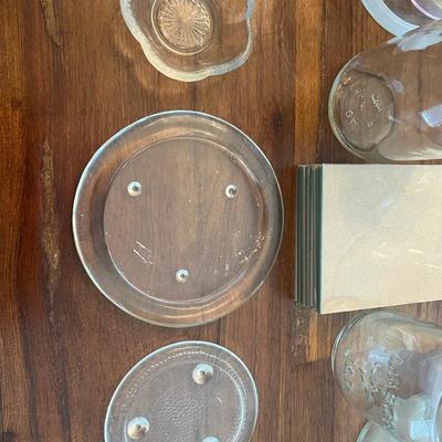 Glass Vases, Jars, Candle Plates, and Glass Rectangles