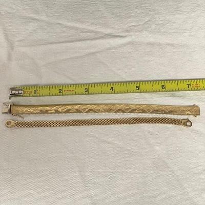 Two 14K Gold Bracelets (BBC-SS)