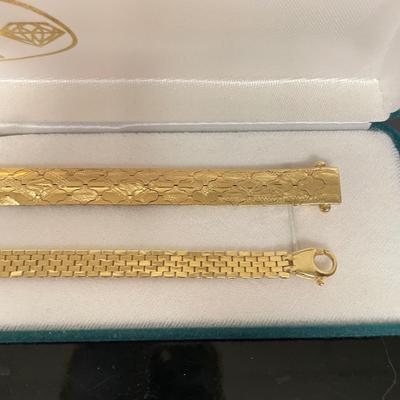 Two 14K Gold Bracelets (BBC-SS)