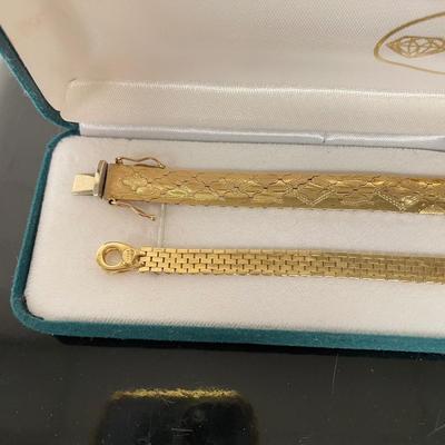 Two 14K Gold Bracelets (BBC-SS)