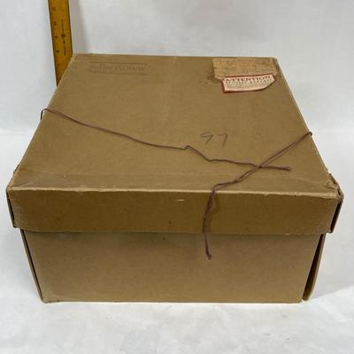 Vintage Hat Box from The Broadway Store - empty