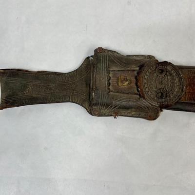 Vintage leather Sheath for long knife