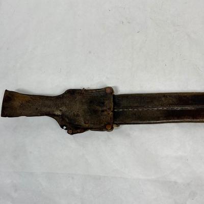 Vintage leather Sheath for long knife