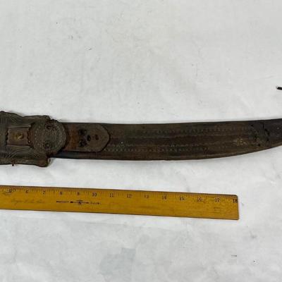 Vintage leather Sheath for long knife