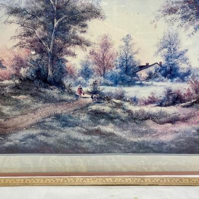 Jan Ward Calaski Print 18.5” X 22.5” framed