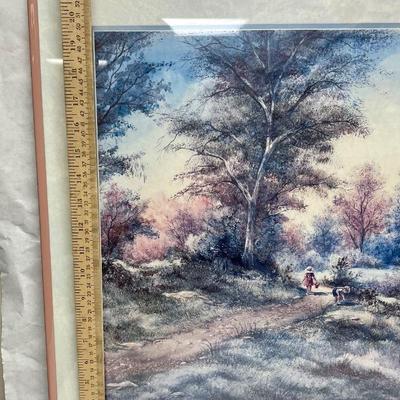 Jan Ward Calaski Print 18.5” X 22.5” framed