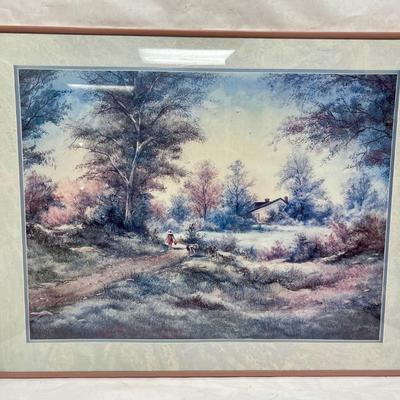 Jan Ward Calaski Print 18.5” X 22.5” framed