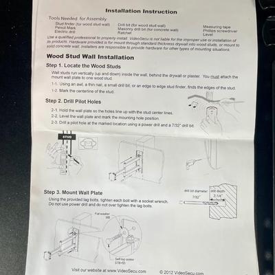 VideoSecu ML531B TV Articulating Wall Mount for 27-55''