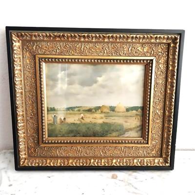 NICELY FRAMED OIL PAINTING
