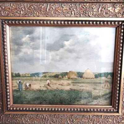 NICELY FRAMED OIL PAINTING