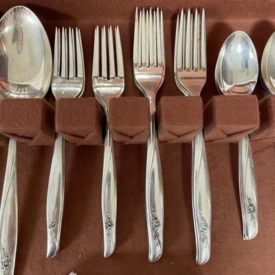 Six Person Gorham Sterling 'Sea Rose' Flatware (BBC-SS)