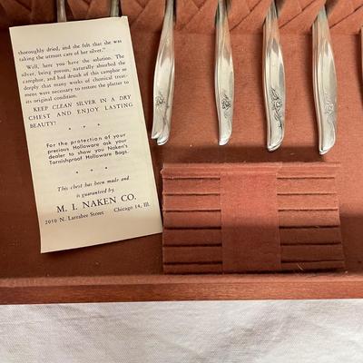 Six Person Gorham Sterling 'Sea Rose' Flatware (BBC-SS)
