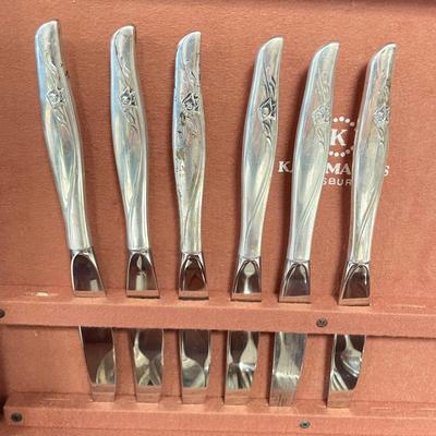 Six Person Gorham Sterling 'Sea Rose' Flatware (BBC-SS)