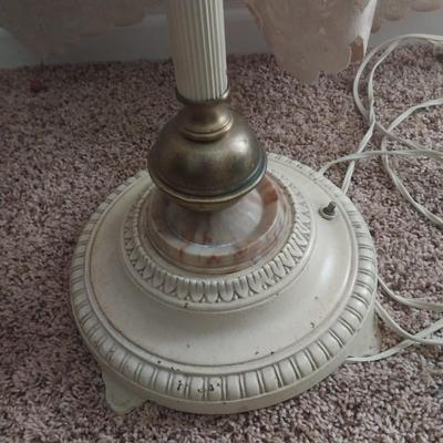 ANTIQUE FLOOR LAMP WITH SHADE
