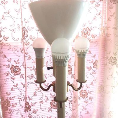 ANTIQUE FLOOR LAMP WITH SHADE
