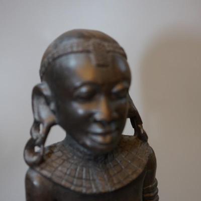 HAND CARVED AFRICAN FIGURES PAIR
