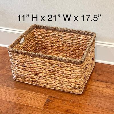 RGI HOME ~ Pair (2) Large Rattan Baskets