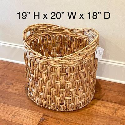 RGI HOME ~ Pair (2) Large Rattan Baskets