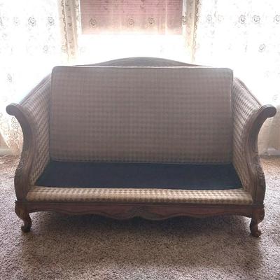 VINTAGE LOVESEAT SOFA