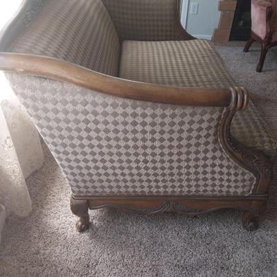 VINTAGE LOVESEAT SOFA