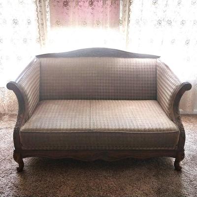 VINTAGE LOVESEAT SOFA