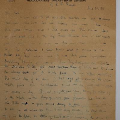 WWI Soldier’s Letters, Army Documents,Newspapers, Etc.