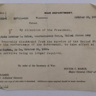 WWI Soldier’s Letters, Army Documents,Newspapers, Etc.